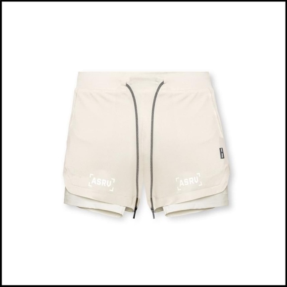 ASRV SILVER-LITE® 5” LINER SHORT - IVORY CREAM - Picture 3 of 3